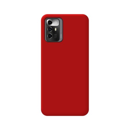 Funda Silicona Líquida Ultra Suave para Zte Blade A72 5G color Roja
