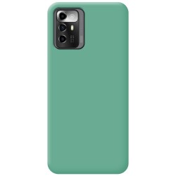 Funda Silicona Líquida Ultra Suave para Zte Blade A72 5G color Verde 2