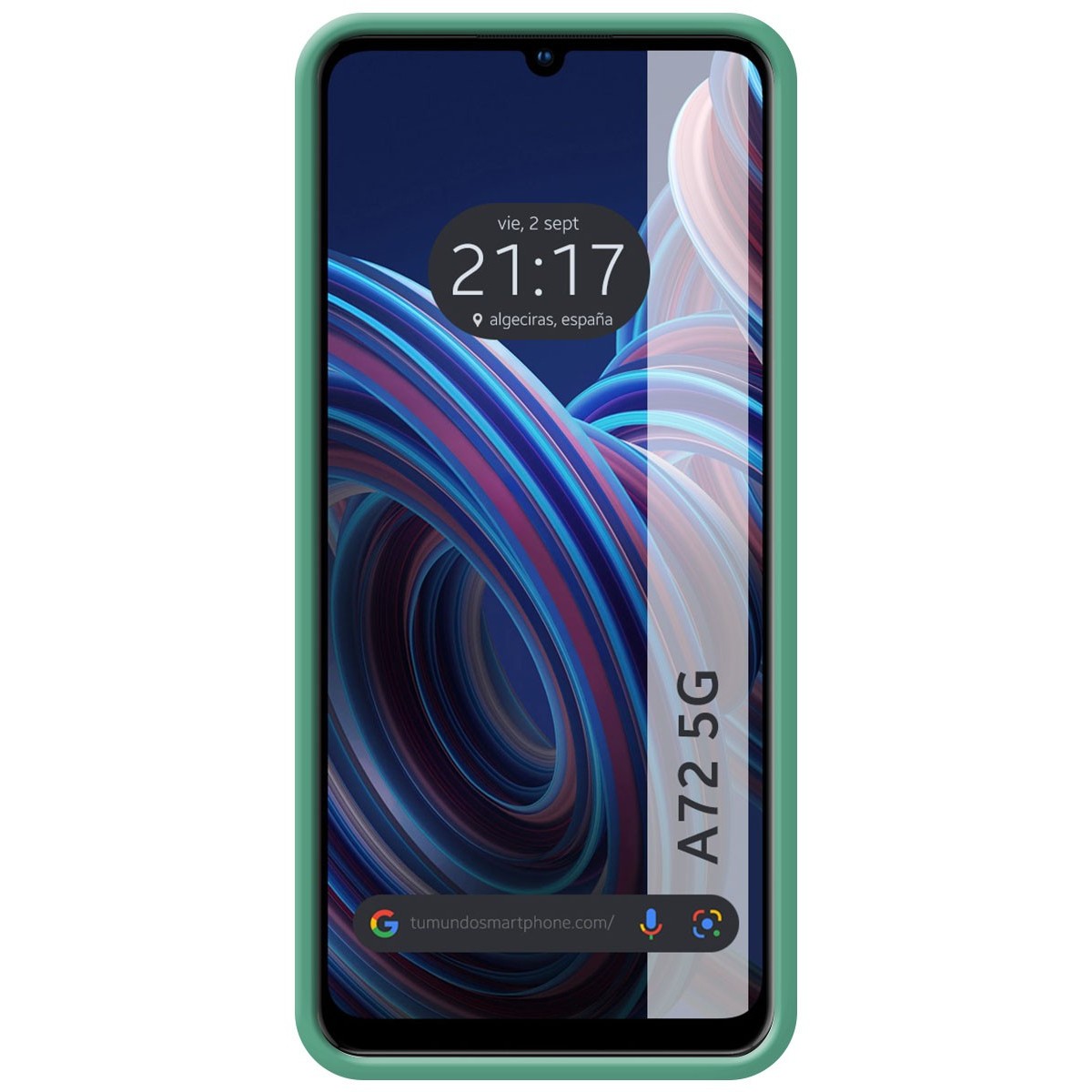 Funda Silicona Líquida Ultra Suave para Zte Blade A72 5G color Verde