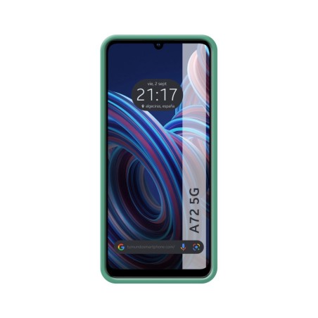 Funda Silicona Líquida Ultra Suave para Zte Blade A72 5G color Verde