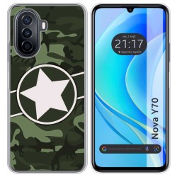 Funda Silicona para Huawei Nova Y70 diseño Camuflaje 01 Dibujos