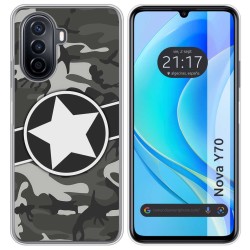 Funda Silicona para Huawei Nova Y70 diseño Camuflaje 02 Dibujos