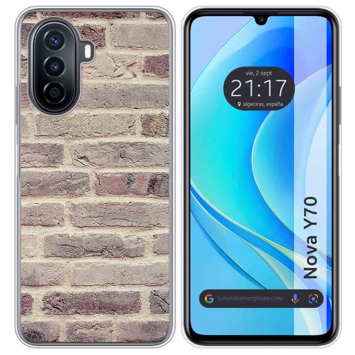 Funda Silicona para Huawei Nova Y70 diseño Ladrillo 01 Dibujos