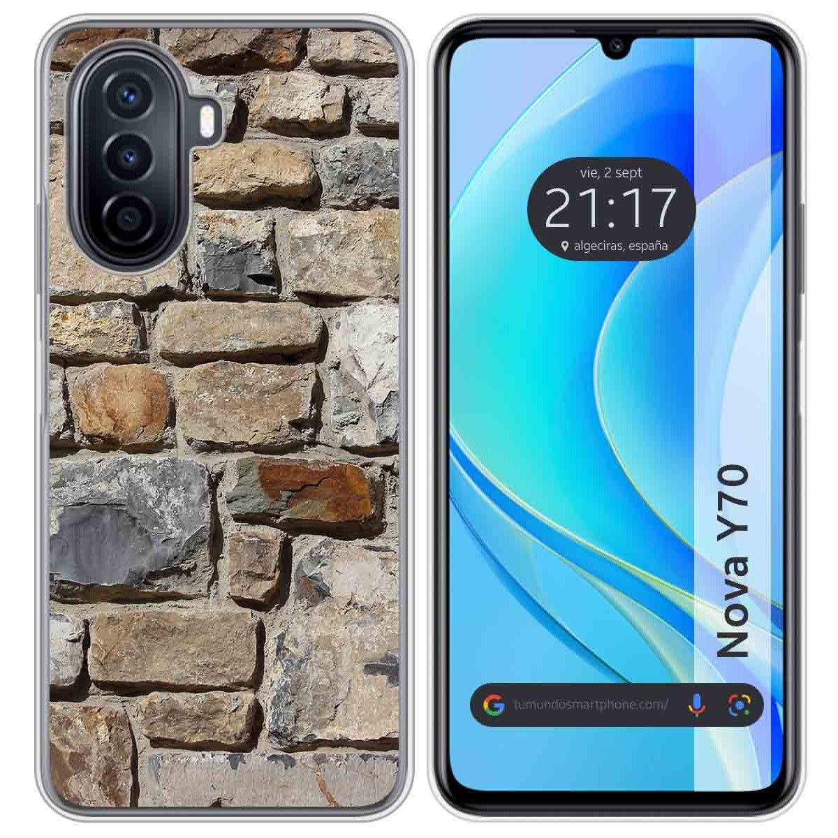 Funda Silicona para Huawei Nova Y70 diseño Ladrillo 03 Dibujos