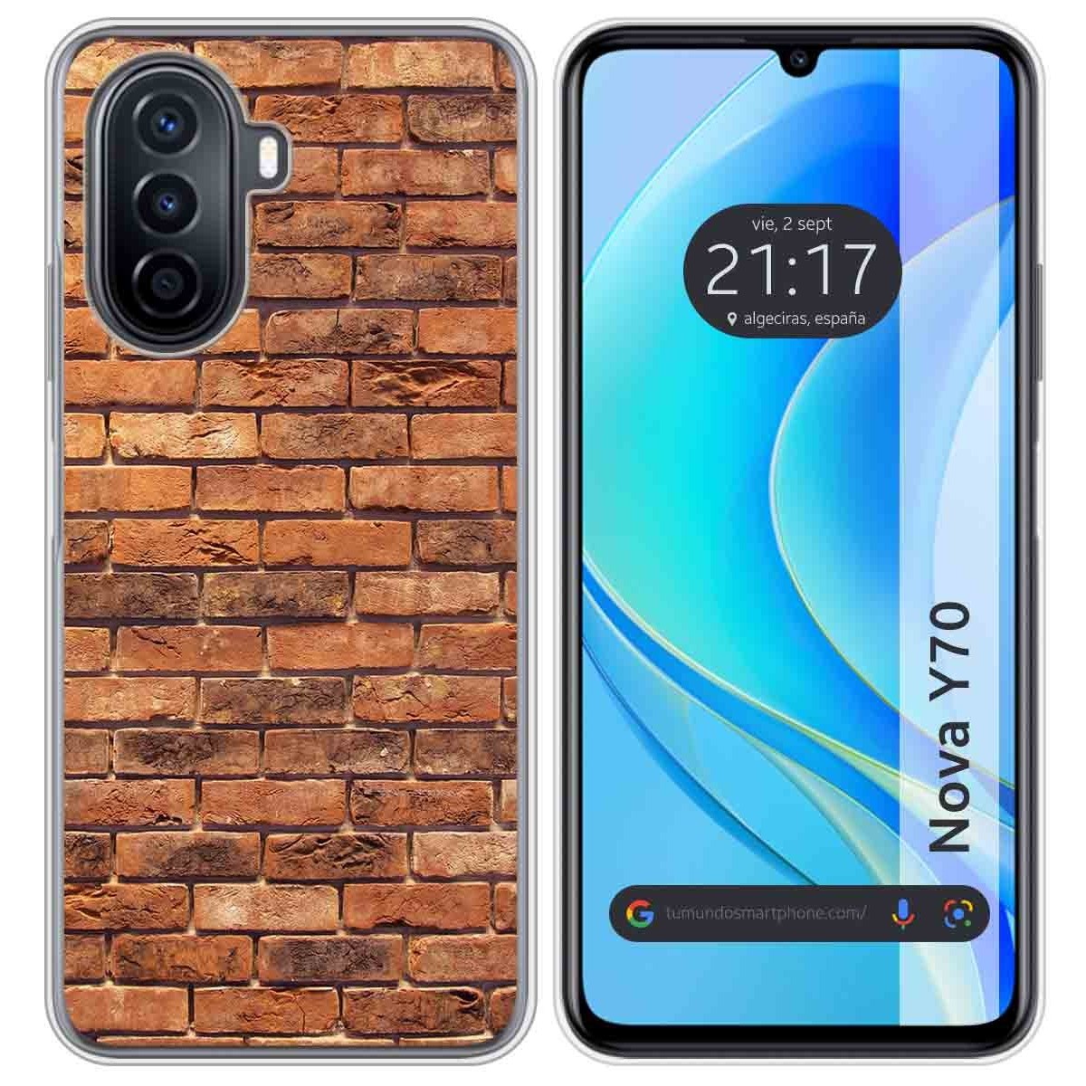 Funda Silicona para Huawei Nova Y70 diseño Ladrillo 04 Dibujos