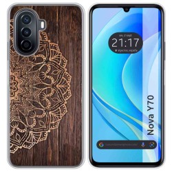 Funda Silicona para Huawei Nova Y70 diseño Madera 06 Dibujos