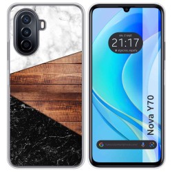 Funda Silicona para Huawei Nova Y70 diseño Mármol 11 Dibujos