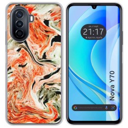Funda Silicona para Huawei Nova Y70 diseño Mármol 12 Dibujos