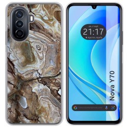 Funda Silicona para Huawei Nova Y70 diseño Mármol 14 Dibujos