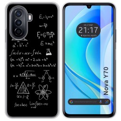 Funda Silicona para Huawei Nova Y70 diseño Formulas Dibujos
