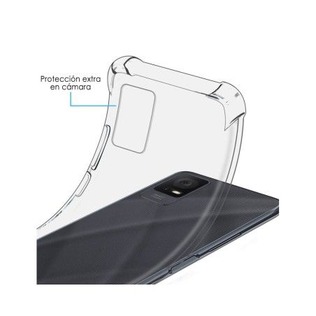 Funda Silicona Antigolpes Transparente para TCL 405