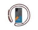 Personaliza tu Funda Colgante Transparente para TCL 405 con Cordon Rosa / Dorado Dibujo Personalizada