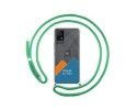 Personaliza tu Funda Colgante Transparente para TCL 405 con Cordon Verde Agua Dibujo Personalizada