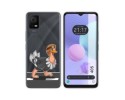 Funda Silicona Transparente para TCL 405 diseño Avestruz Dibujos