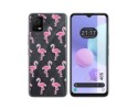 Funda Silicona Transparente para TCL 405 diseño Flamenco Dibujos