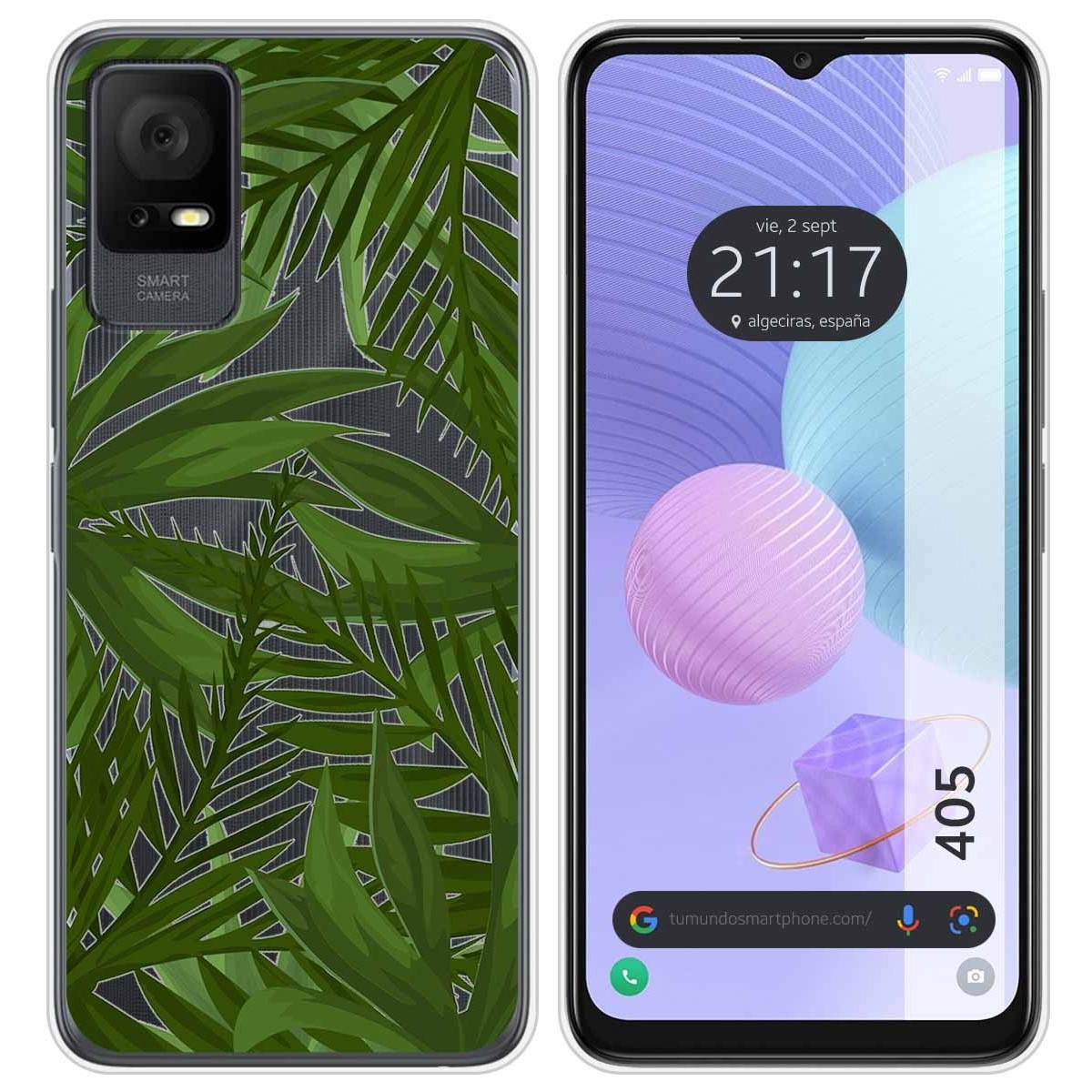 Funda Silicona Transparente para TCL 405 diseño Jungla Dibujos