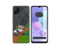 Funda Silicona Transparente para TCL 405 diseño Panda Dibujos