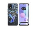 Funda Silicona Transparente para TCL 405 diseño Plumas Dibujos