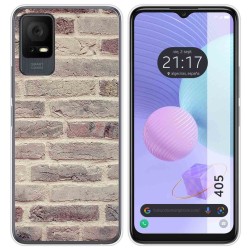 Funda Silicona para TCL 405 diseño Ladrillo 01 Dibujos