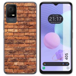 Funda Silicona para TCL 405 diseño Ladrillo 04 Dibujos