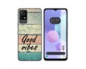 Funda Silicona para TCL 405 diseño Madera 01 Dibujos