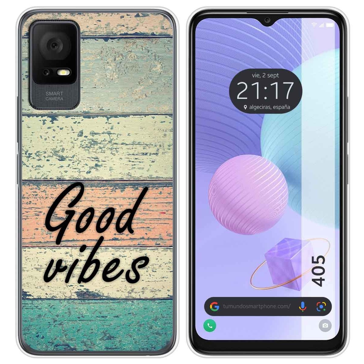 Funda Silicona para TCL 405 diseño Madera 01 Dibujos