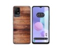 Funda Silicona para TCL 405 diseño Madera 02 Dibujos