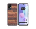 Funda Silicona para TCL 405 diseño Madera 03 Dibujos
