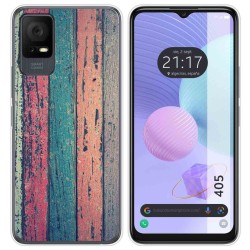 Funda Silicona para TCL 405 diseño Madera 10 Dibujos
