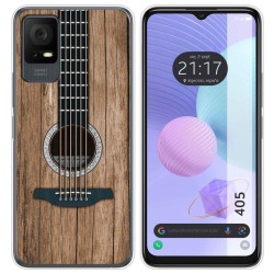 Funda Silicona para TCL 405 diseño Madera 11 Dibujos