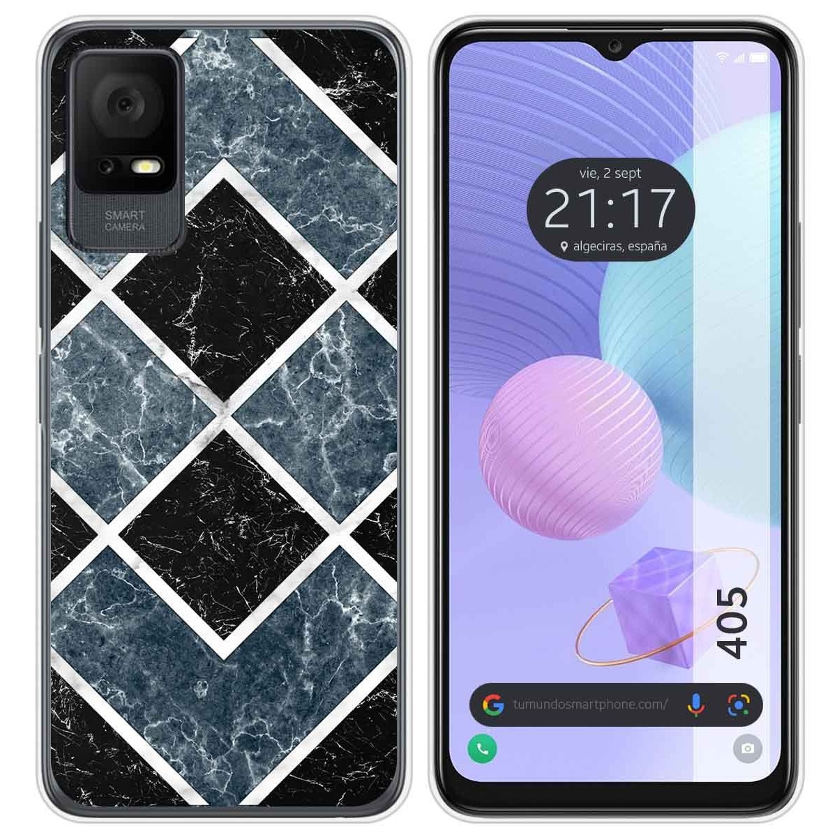 Funda Silicona para TCL 405 diseño Mármol 06 Dibujos
