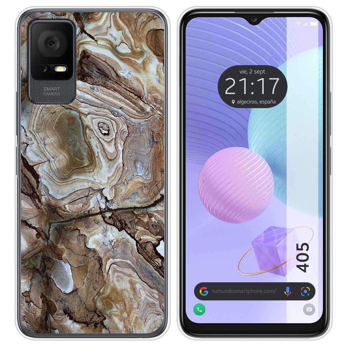 Funda Silicona para TCL 405 diseño Mármol 14 Dibujos