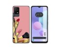Funda Silicona para TCL 405 diseño Brochas Dibujos