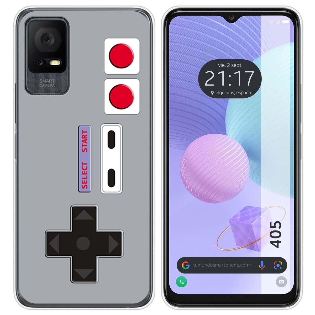 Funda Silicona para TCL 405 diseño Consola Dibujos