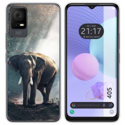 Funda Silicona para TCL 405 diseño Elefante Dibujos