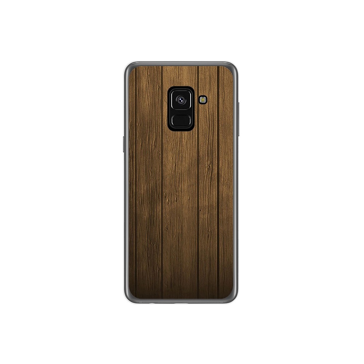 Funda Gel Tpu para Samsung Galaxy A8 (2018) Diseño Madera Dibujos