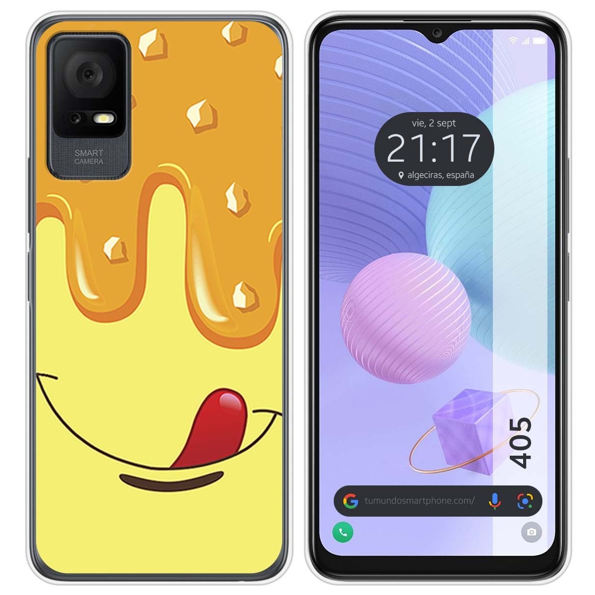 Funda Silicona para TCL 405 diseño Helado Vainilla Dibujos