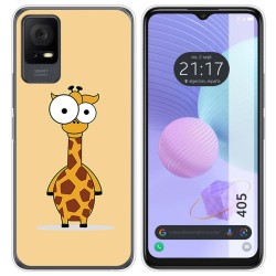 Funda Silicona para TCL 405 diseño Jirafa Dibujos