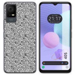 Funda Silicona para TCL 405 diseño Letras Dibujos
