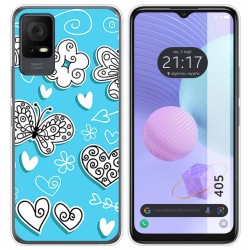 Funda Silicona para TCL 405 diseño Mariposas Dibujos