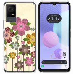 Funda Silicona para TCL 405 diseño Primavera En Flor Dibujos