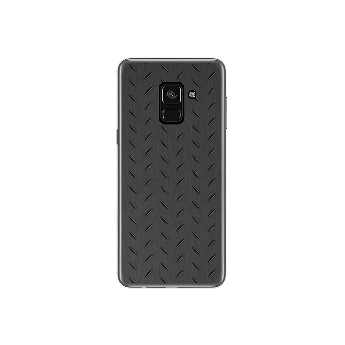 Funda Gel Tpu para Samsung Galaxy A8 (2018) Diseño Metal Dibujos
