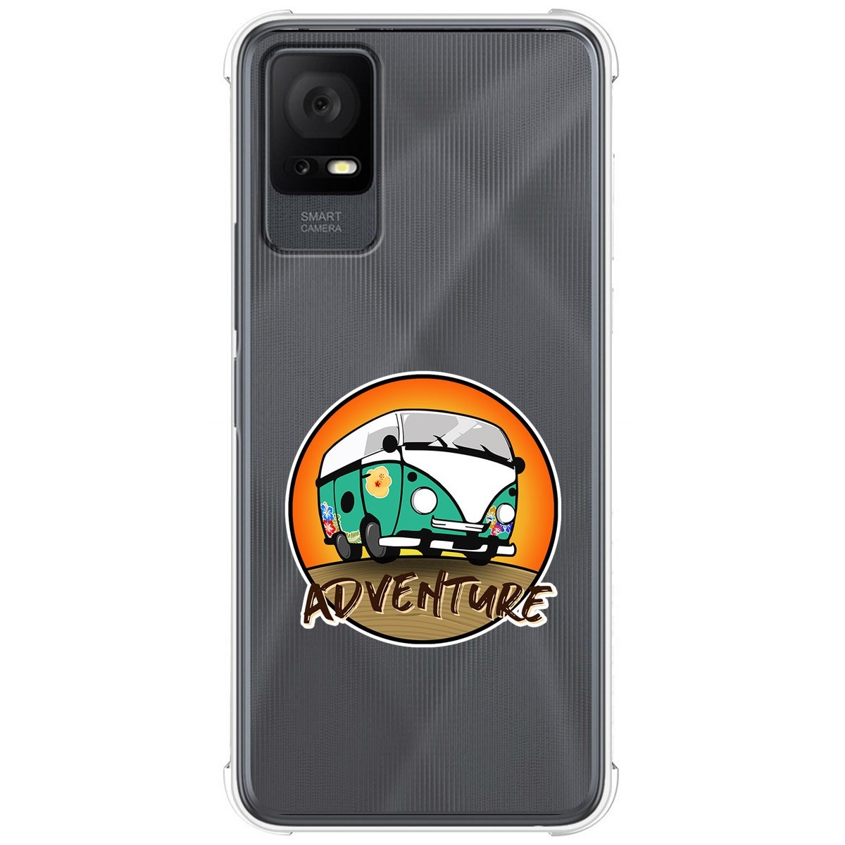 Funda Silicona Antigolpes para TCL 405 diseño Adventure Dibujos