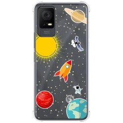 Funda Silicona Antigolpes para TCL 405 diseño Espacio Dibujos
