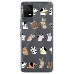 Funda Silicona Antigolpes para TCL 405 diseño Perros Dibujos