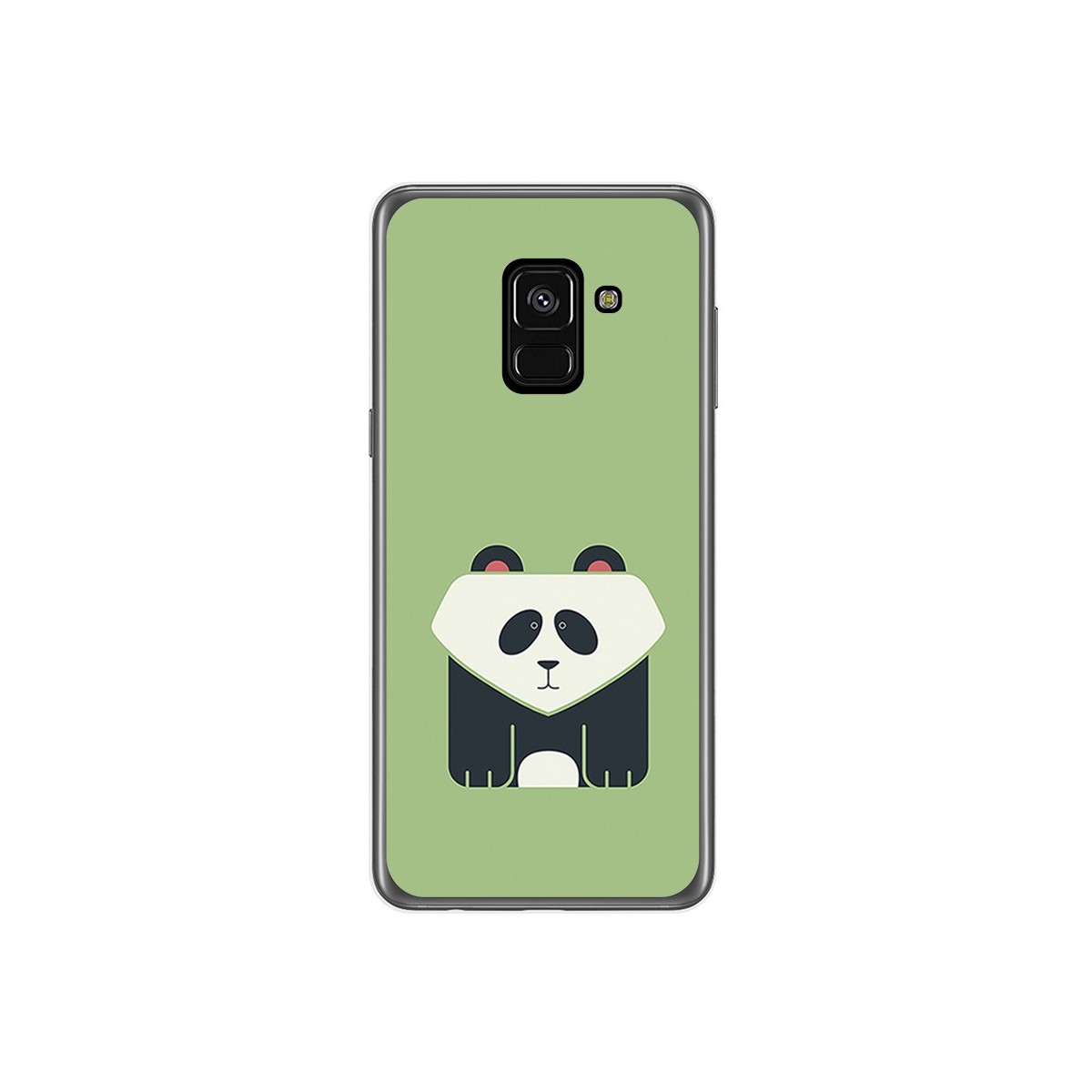 Funda Gel Tpu para Samsung Galaxy A8 (2018) Diseño Panda Dibujos