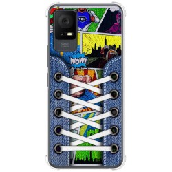 Funda Silicona Antigolpes para TCL 405 diseño Zapatillas 14 Dibujos