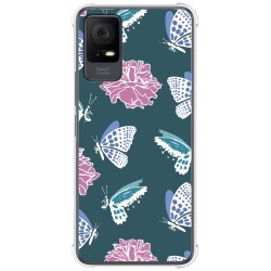 Funda Silicona Antigolpes para TCL 405 diseño Flores 10 Dibujos