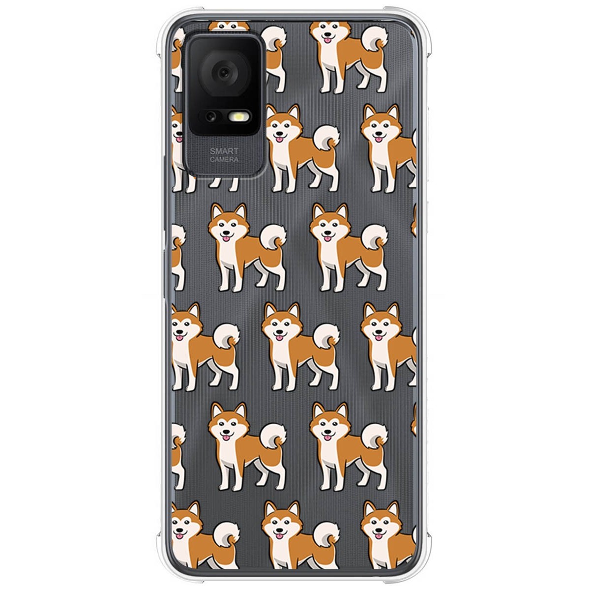 Funda Silicona Antigolpes para TCL 405 diseño Perros 08 Dibujos