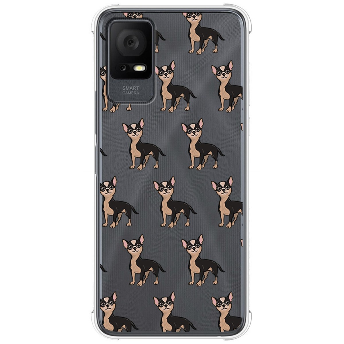 Funda Silicona Antigolpes para TCL 405 diseño Perros 11 Dibujos